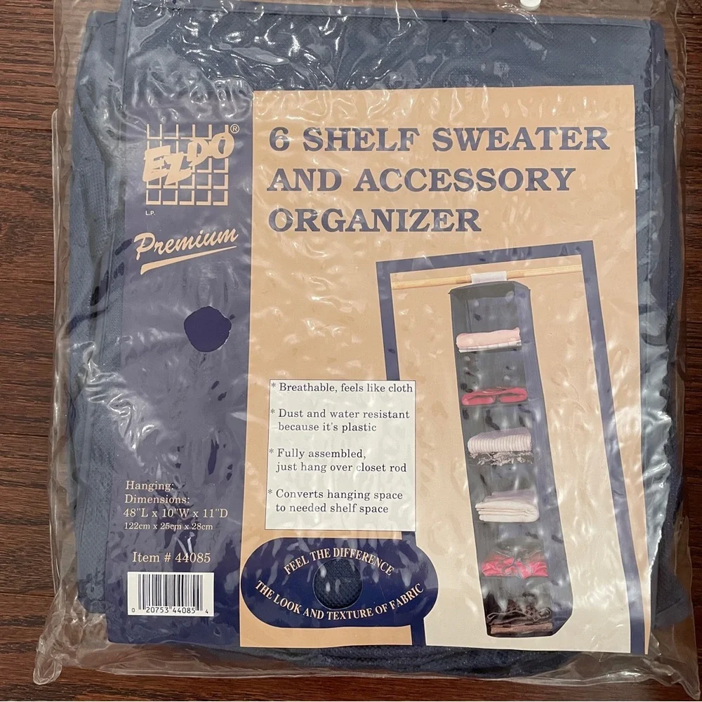 Hanging sweater and shoe organizers (1 of each)